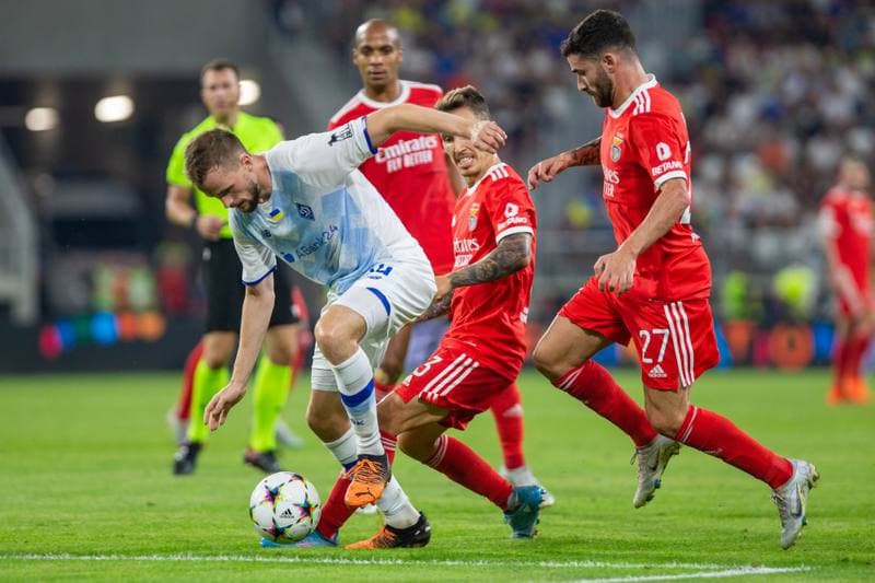 Football. UEFA Champions League. Dynamo Kyiv - Benfica. 17.08.2022
