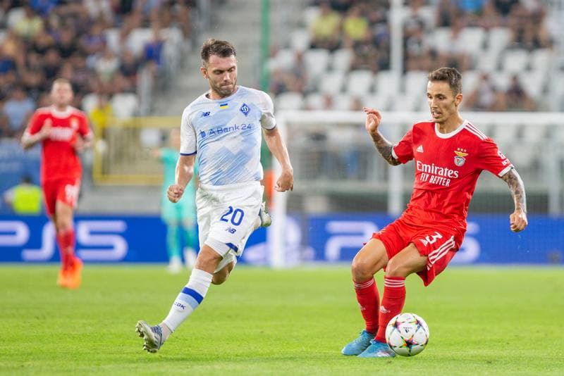 Football. UEFA Champions League. Dynamo Kyiv - Benfica. 17.08.2022