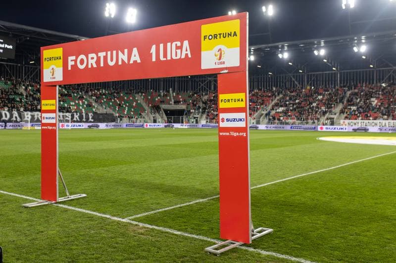 Football. Fortuna I Liga. Zaglebie Sosnowiec - LKS Lodz. 28.04.2023