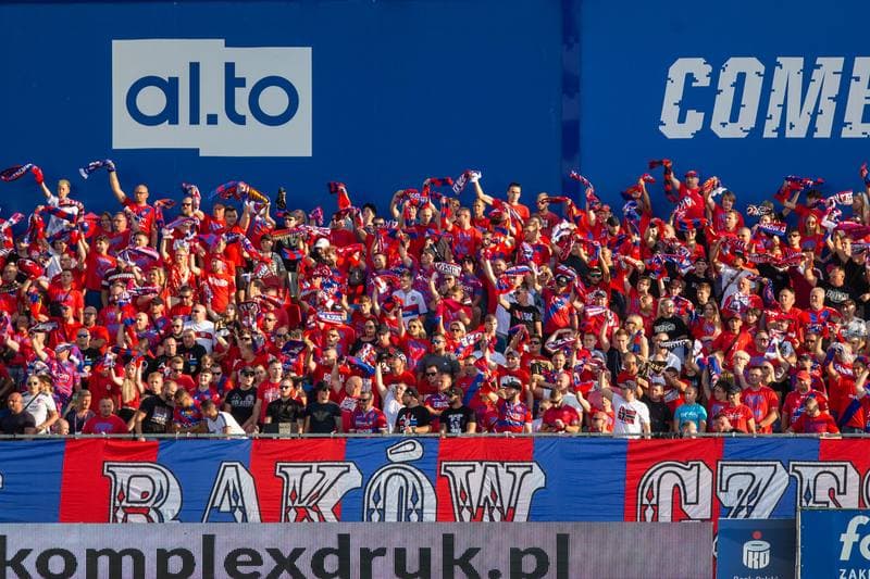 Football. UEFA Conference League. Rakow Czestochowa - Slavia Prague. 18.08.2022
