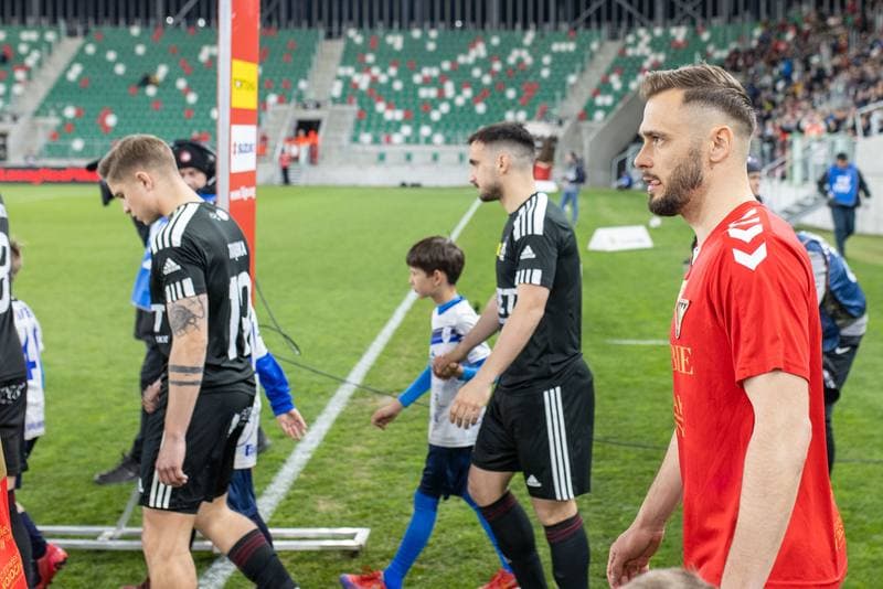Football. Fortuna I Liga. Zaglebie Sosnowiec - LKS Lodz. 28.04.2023