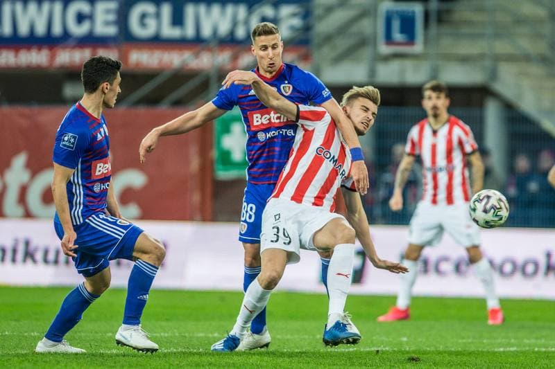 Football. PKO BP Ekstraklasa. Piast Gliwice - Cracovia Krakow. 22.02.2020
