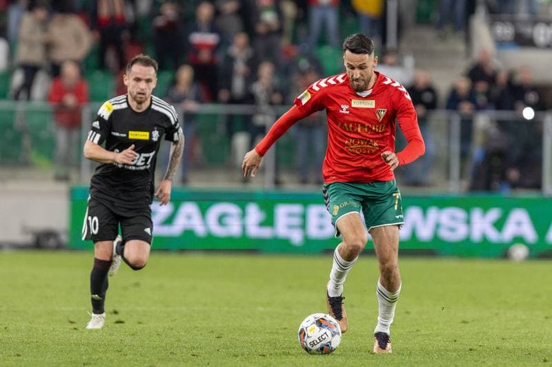 Football. Fortuna I Liga. Zaglebie Sosnowiec - LKS Lodz. 28.04.2023