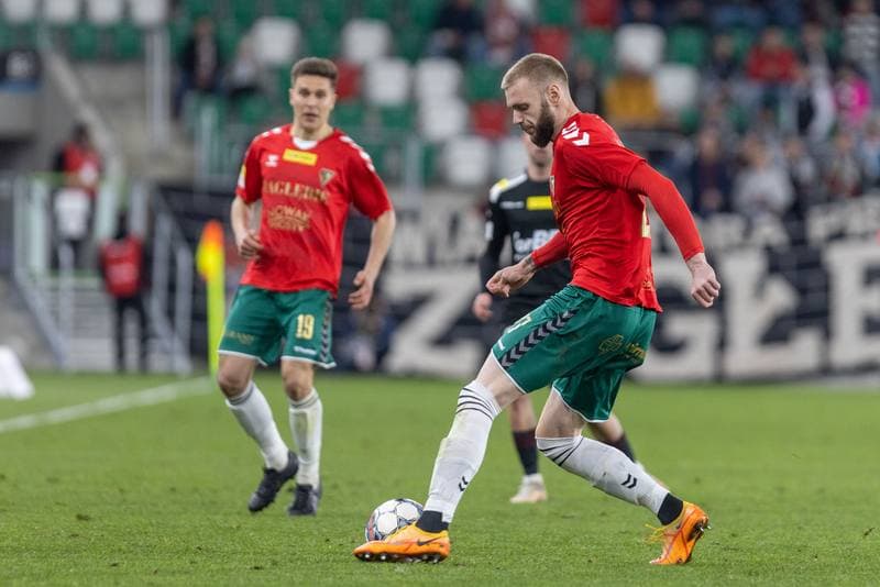 Football. Fortuna I Liga. Zaglebie Sosnowiec - LKS Lodz. 28.04.2023