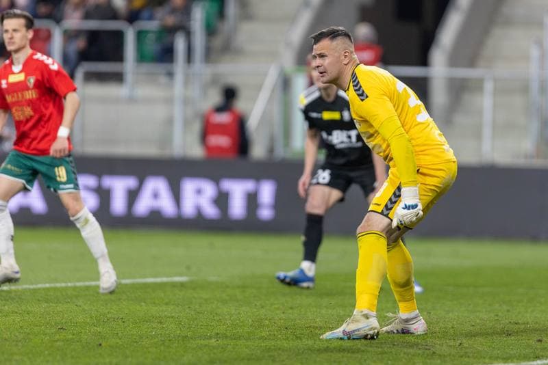 Football. Fortuna I Liga. Zaglebie Sosnowiec - LKS Lodz. 28.04.2023