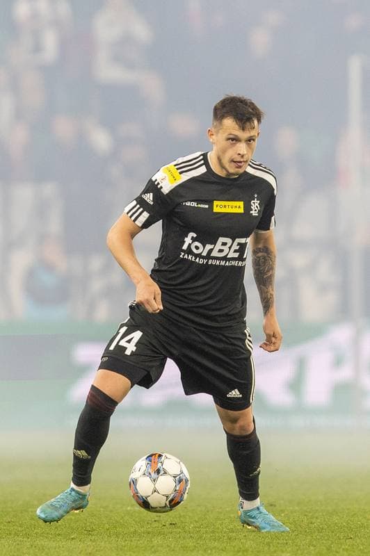 Football. Fortuna I Liga. Zaglebie Sosnowiec - LKS Lodz. 28.04.2023