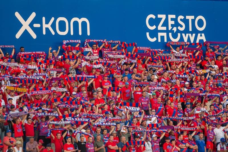 Football. UEFA Conference League. Rakow Czestochowa - Slavia Prague. 18.08.2022