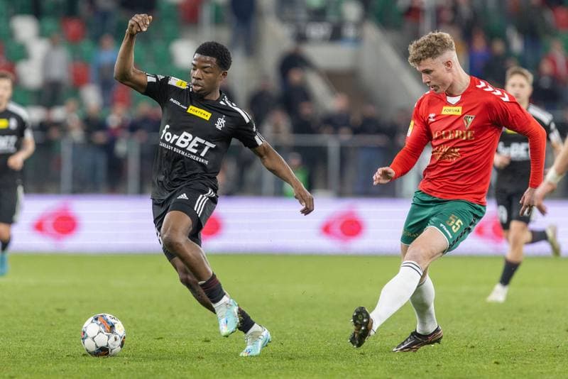 Football. Fortuna I Liga. Zaglebie Sosnowiec - LKS Lodz. 28.04.2023
