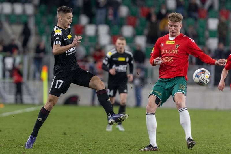 Football. Fortuna I Liga. Zaglebie Sosnowiec - LKS Lodz. 28.04.2023