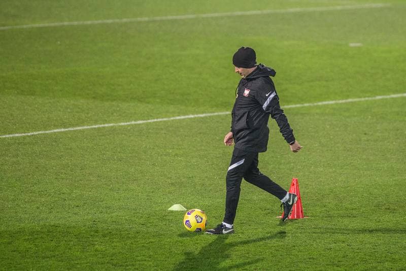 Football. Poland national team. Training. 09.11.2020