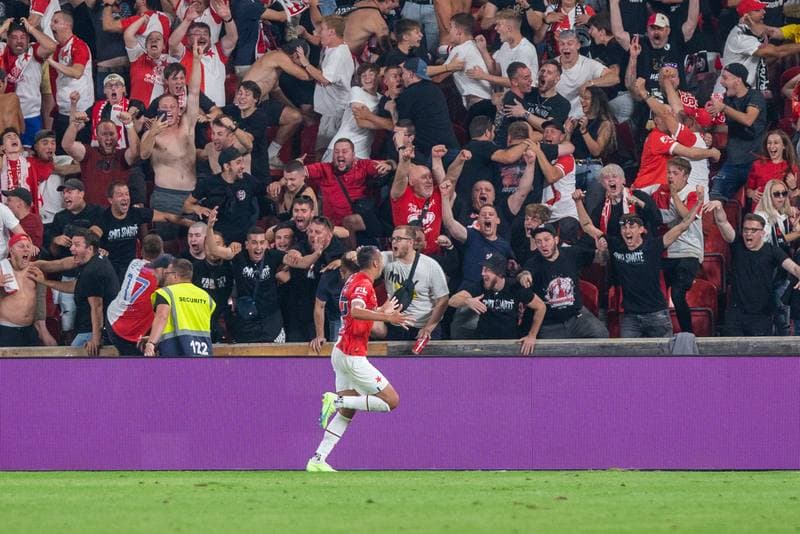 Football. UEFA Conference League. Slavia Prague - Rakow Czestochowa. 25.08.2022