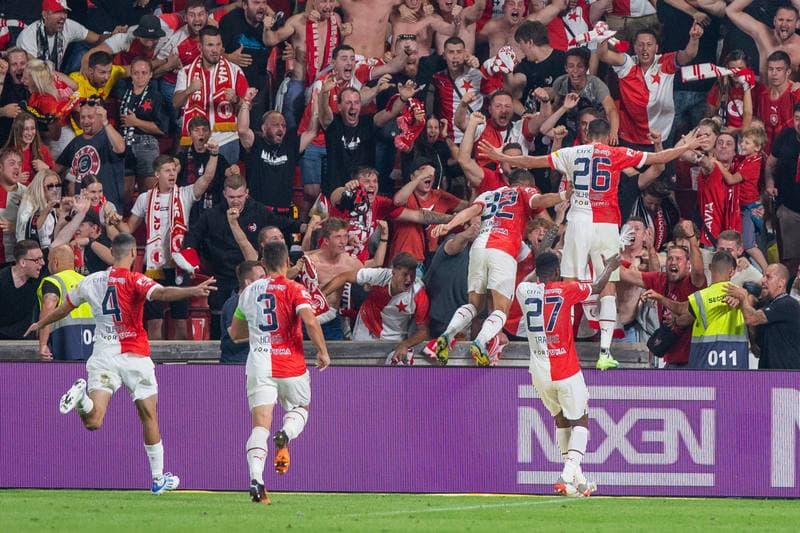 Football. UEFA Conference League. Slavia Prague - Rakow Czestochowa. 25.08.2022