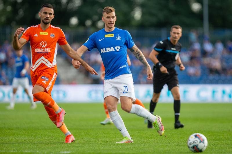 Football. Fortuna I Liga. Ruch Chorzow - Bruk-Bet Termalica Nieciecza. 27.08.2022