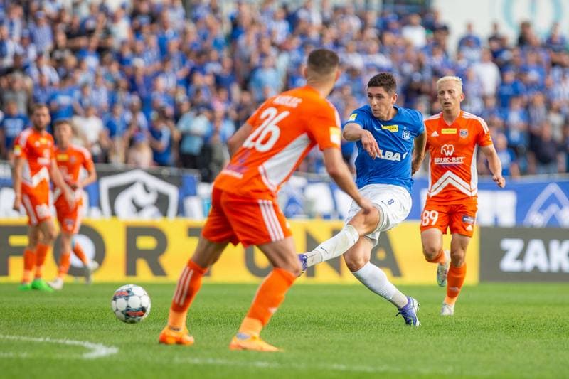 Football. Fortuna I Liga. Ruch Chorzow - Bruk-Bet Termalica Nieciecza. 27.08.2022
