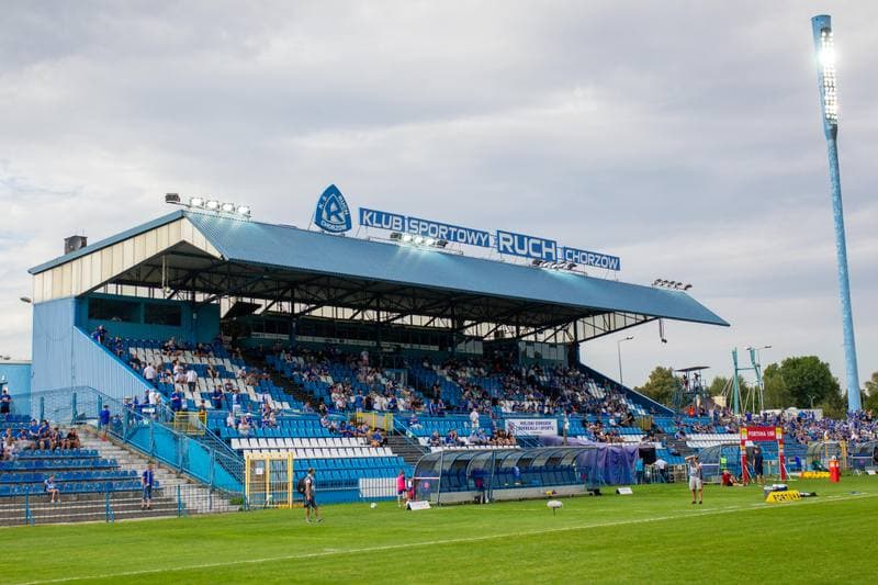 Football. Fortuna I Liga. Ruch Chorzow - Bruk-Bet Termalica Nieciecza. 27.08.2022