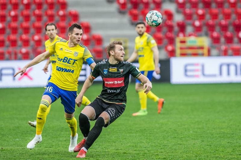 Football. Fortuna I Liga. GKS Tychy - Arka Gdynia. 01.04.2021