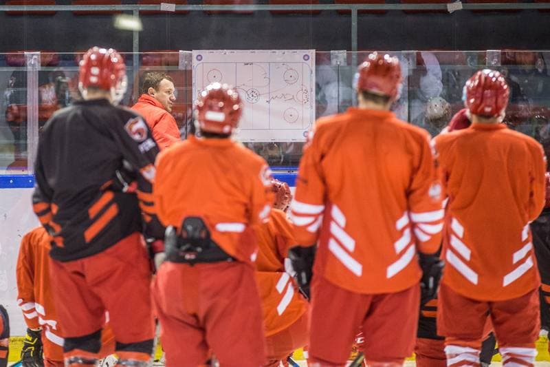 Ice Hockey. Poland national team. Training. 15.04.2021