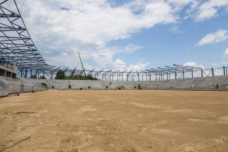 Football. Zaglebiowski Park Sportowy. Construction. 09.06.2021