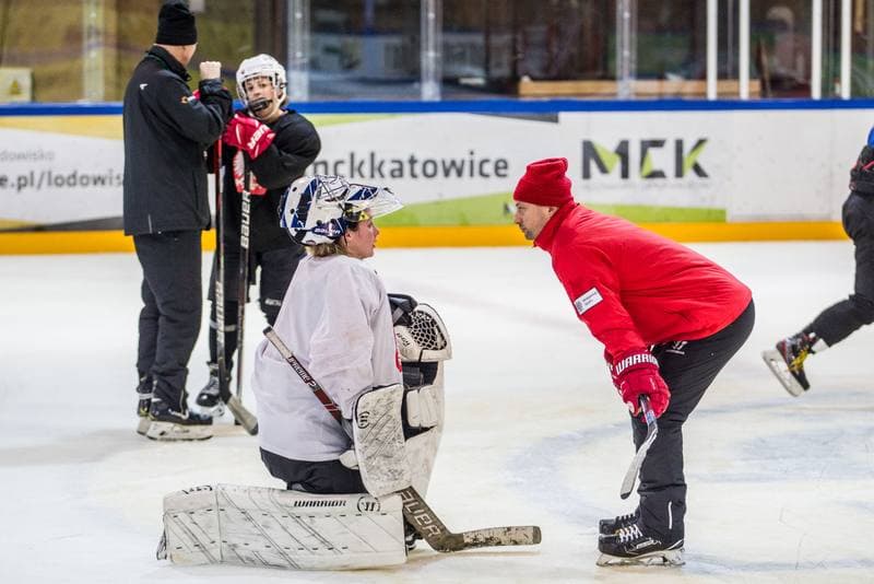 Ice Hockey. Poland national team. Training. 04.01.2022