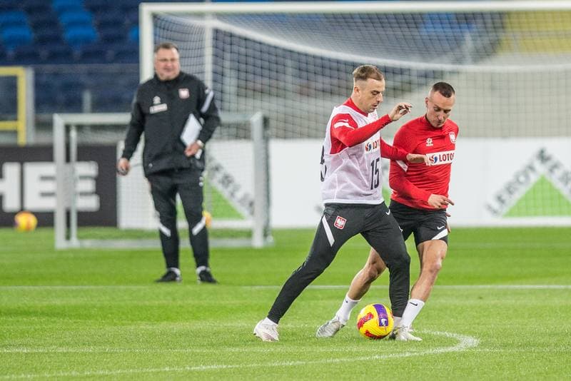 Football. Poland national team. Training. 21.03.2022