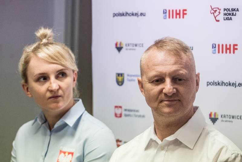 Ice Hockey. Poland national team. Press Conference. 04.04.2022