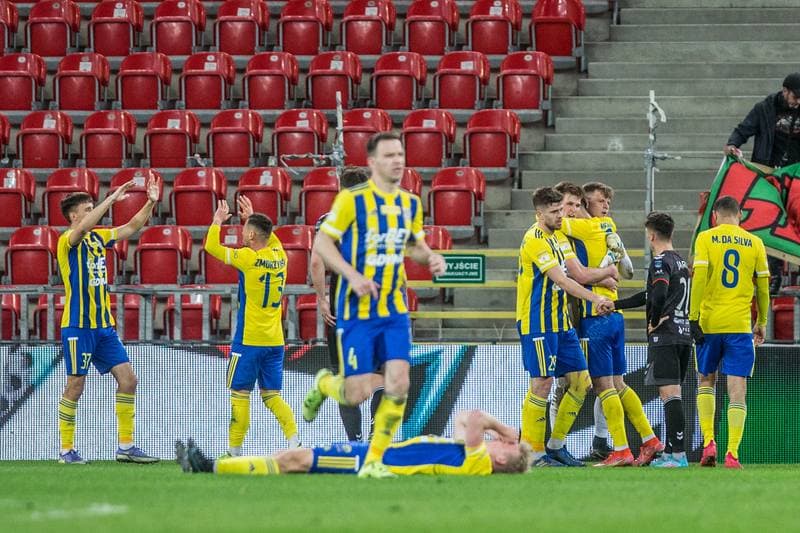 Football. Fortuna I Liga. GKS Tychy - Arka Gdynia. 07.04.2022