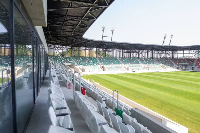 Football. Zaglebiowski Park Sportowy. Budowa obiektow. 29.06.2022