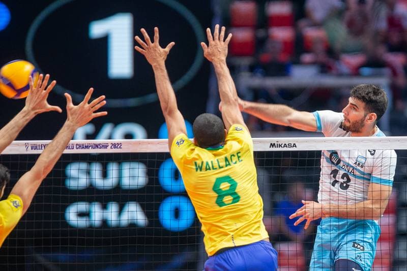 Volleyball. FIVB Men's World Championship. Argentina - Brazil. 08.09.2022