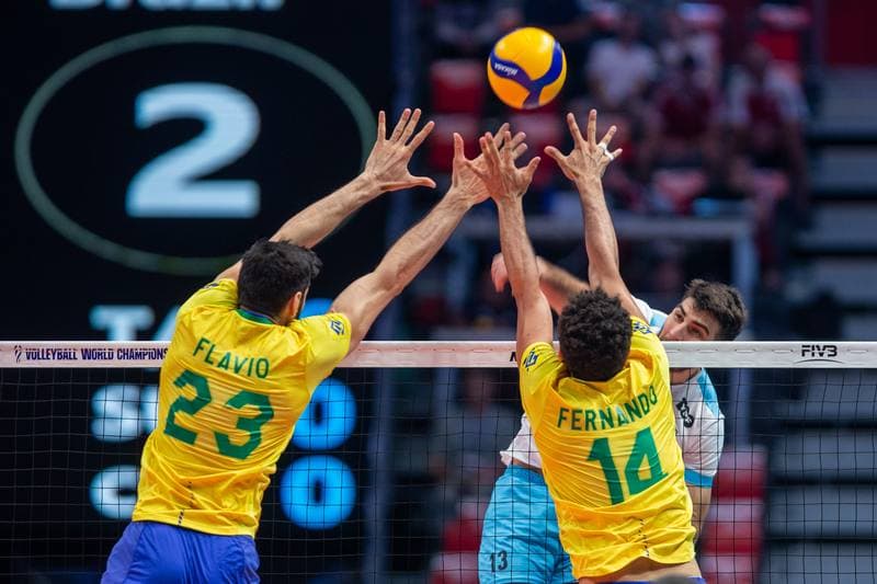 Volleyball. FIVB Men's World Championship. Argentina - Brazil. 08.09.2022