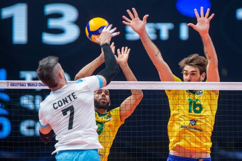 Volleyball. FIVB Men's World Championship. Argentina - Brazil. 08.09.2022