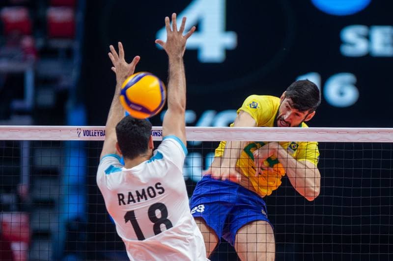 Volleyball. FIVB Men's World Championship. Argentina - Brazil. 08.09.2022