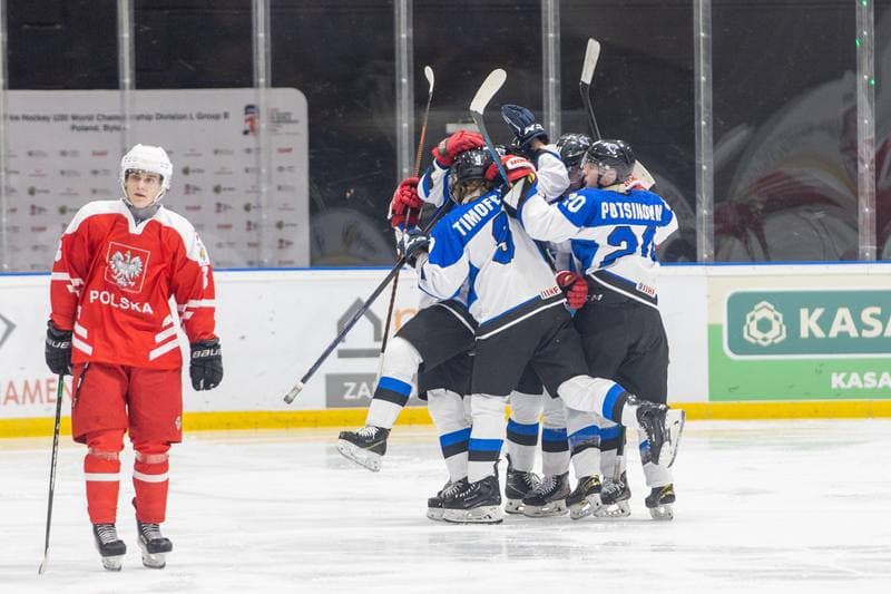 Ice Hockey. U20 World Championship Division 1B. Poland - Estonia. 11.12.2022