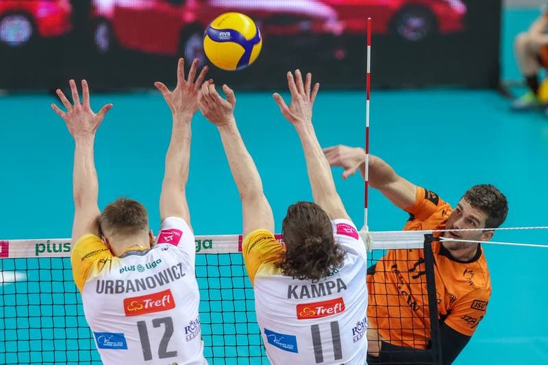 Volleyball. PlusLiga. Jastrzebski Wegiel - Trefl Gdansk. 09.04.2023