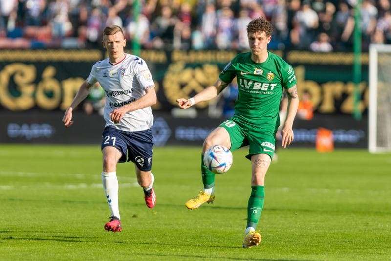 Football. PKO BP Ekstraklasa. Gornik Zabrze - Slask Wroclaw. 23.04.2023