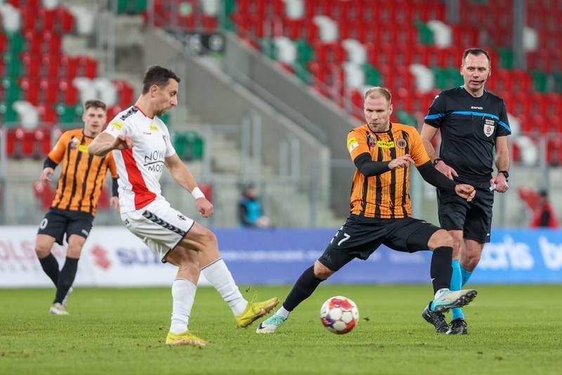 Football. Fortuna I Liga. Zaglebie Sosnowiec - Chrobry Glogow. 19.12.2023