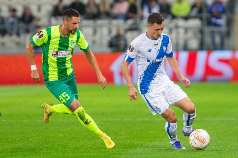 Football. UEFA Europa League. Dynamo Kyiv - AEK Larnaca. 15.09.2022