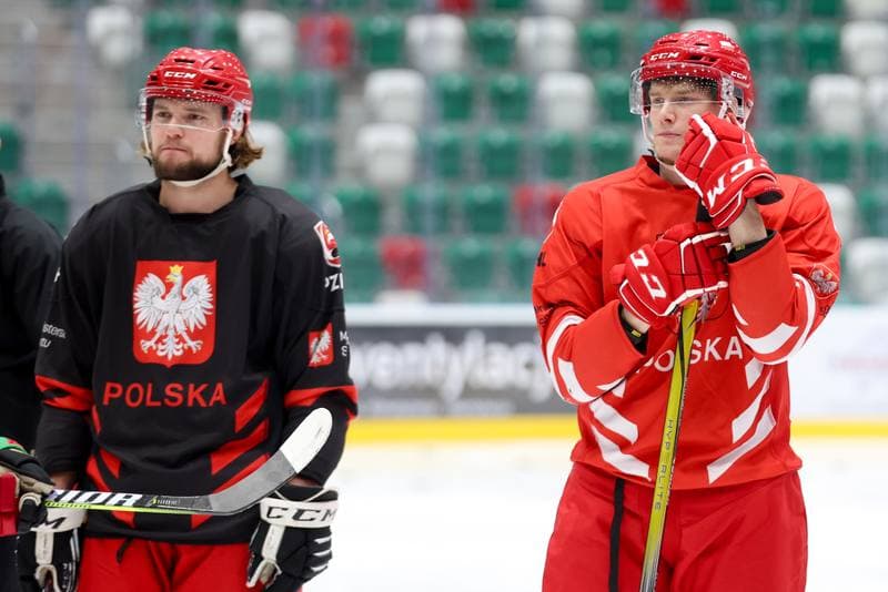 Ice Hockey. Poland national team. Training. 03.02.2024