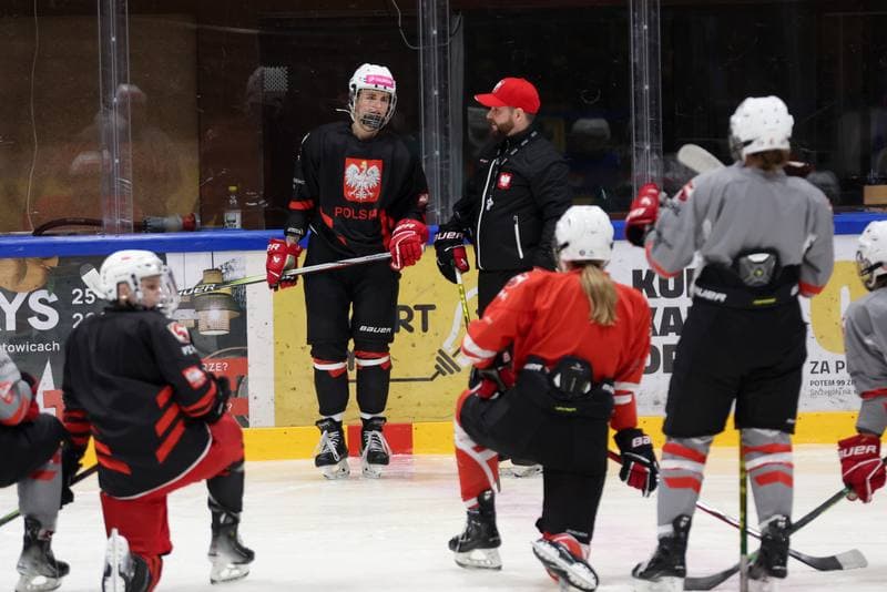 Ice Hockey. Poland national team. Training. 05.02.2024