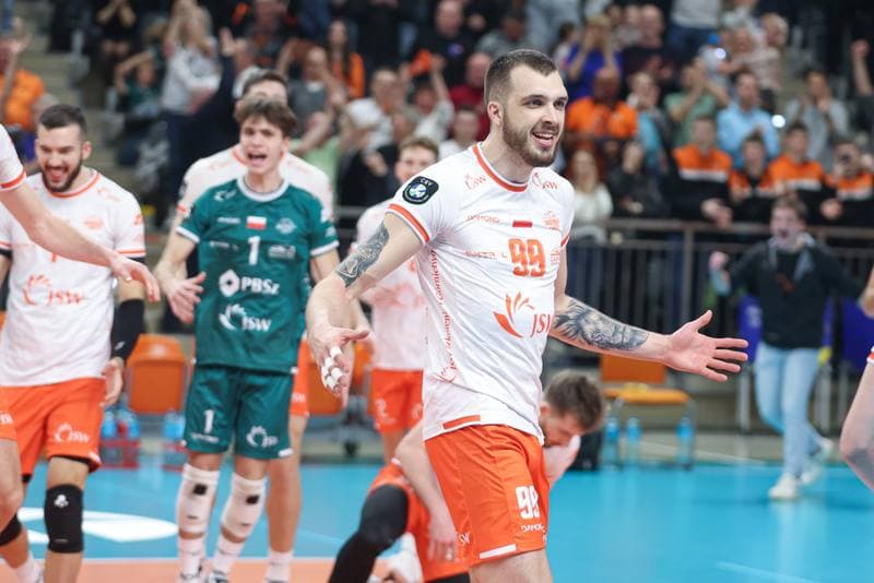 Volleyball. CEV Champions League. Jastrzebski Wegiel - Gas Sales Daiko Piacenza. 28.02.2024