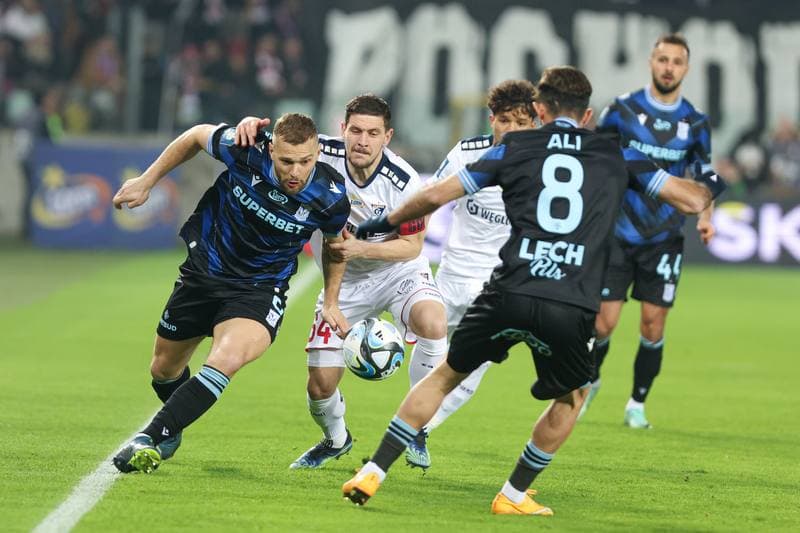 Football. PKO BP Ekstraklasa. Gornik Zabrze - Lech Poznan. 09.03.2024