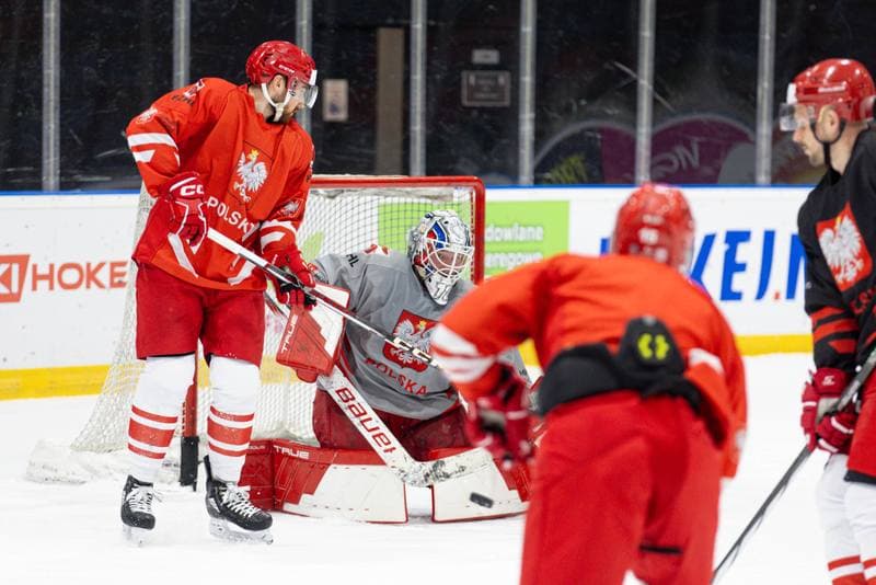 Ice Hockey. Poland national team. Training. 24.04.2024