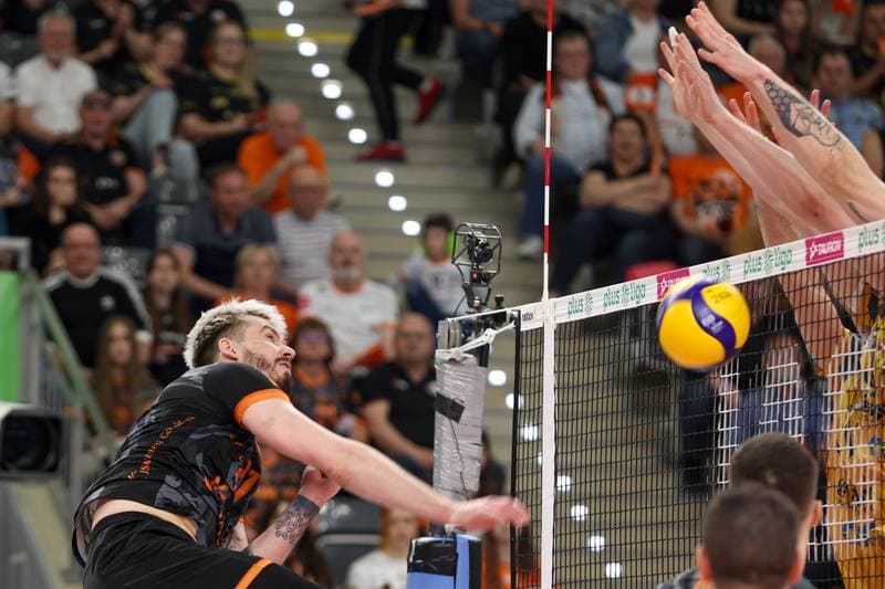 Volleyball. PlusLiga. Jastrzebski Wegiel - Aluron CMC Warta Zawiercie. 28.04.2024