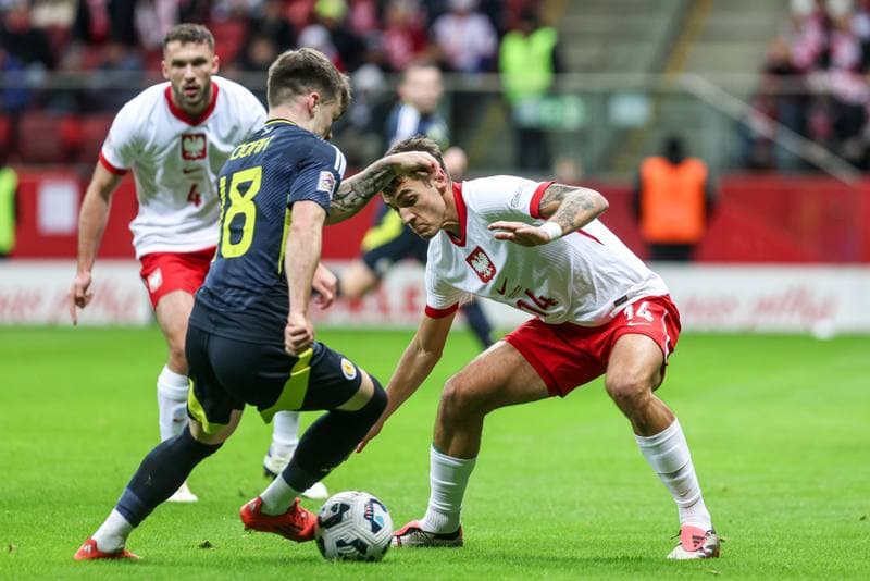 Football. UEFA Nations League. Poland - Scotland. 18.11.2024