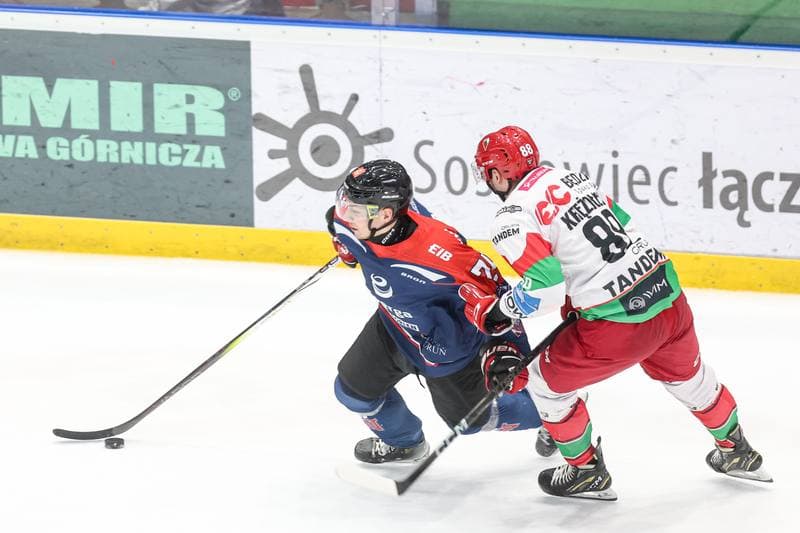 Ice Hockey. Tauron Hokej Liga. EC Bedzin Zaglebie Sosnowiec - KH Energa Torun. 19.01.2025