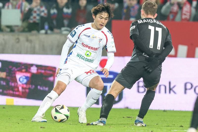 Football. PKO BP Ekstraklasa. Gornik Zabrze - Cracovia Krakow. 28.02.2025