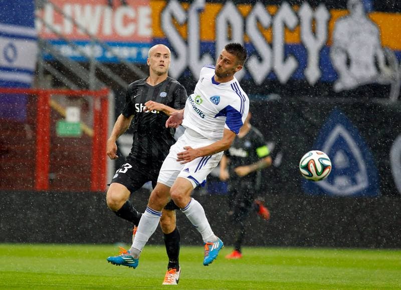 Football. UEFA Europa League. Ruch Chorzow - Esbjerg FB. 31.07.2014