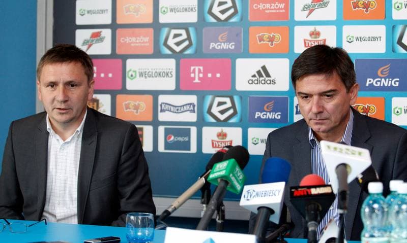 Football. Ruch Chorzow. Press Conference. 07.10.2014