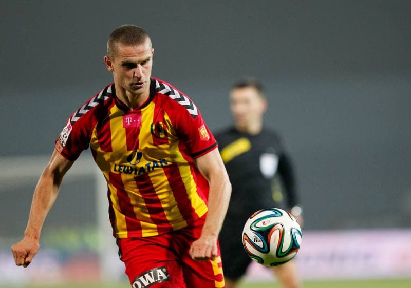 Football. T-Mobile Ekstraklasa. Ruch Chorzow - Korona Kielce. 27.10.2014