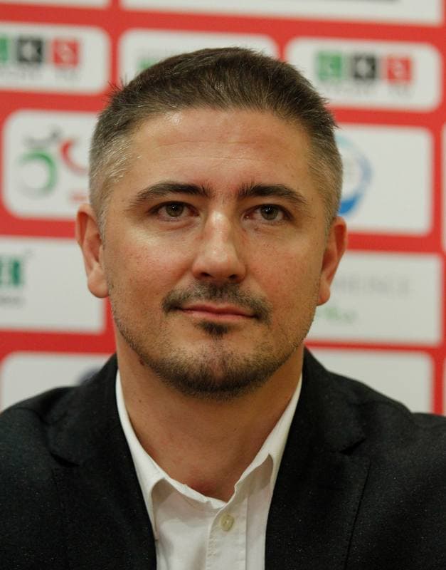 Football. GKS Tychy. Press Conference. 05.12.2014
