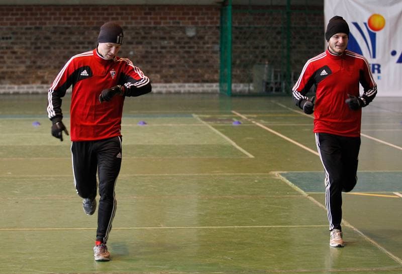 Football. Gornik Zabrze. Training. 07.01.2015